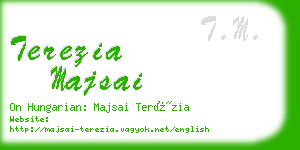terezia majsai business card